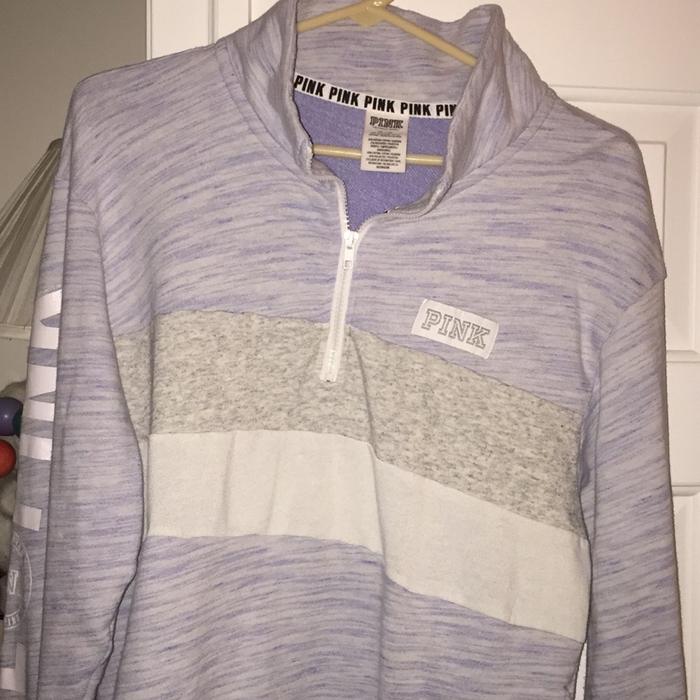 Victoria Secret PINK Quarter Zip Sweatshirt - M